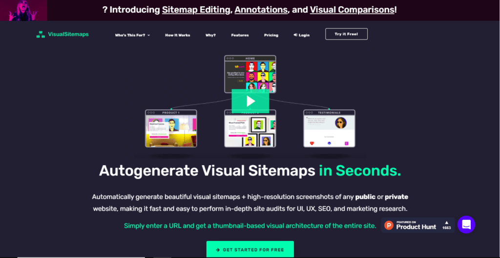 VisualSitemaps Complete Review Generate Sitemaps Visually In 2024   Screenshot 1726 1024x528 