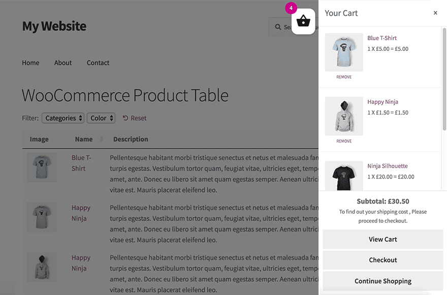 How to Add a WooCommerce Mini Cart & Checkout to your Store